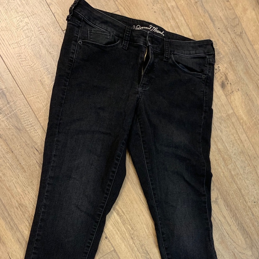 Black Mid Rise Jeans